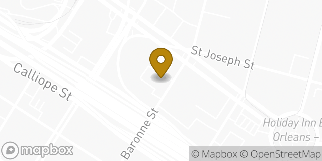 Map showing the location of Enterprise Rent-A-Car in New Orleans, LA 70113