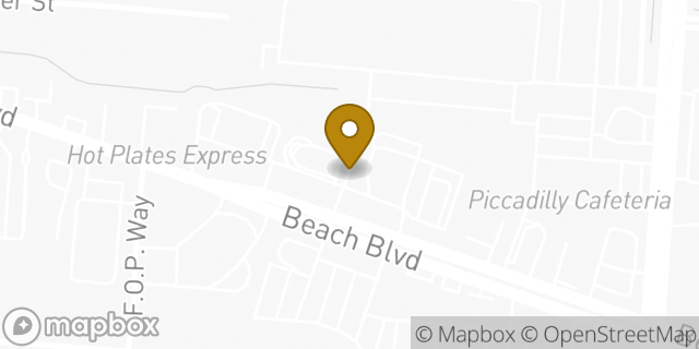 Map showing the location of Starbucks in Jacksonville, FL 32207