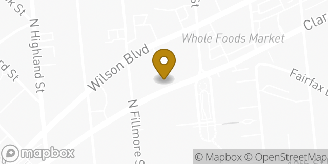Map showing the location of Lululemon in Arlington, VA 22201
