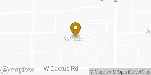 Map showing the location of Coinme in Peoria, AZ 85381