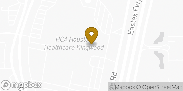 Map showing the location of Starbucks Coffee Company in Kingwood, TX 77339