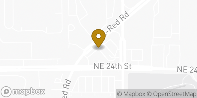 Map showing the location of Amazon Locker - Bulldog in Bellevue, WA 98007
