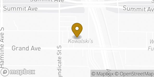 Map showing the location of Starbucks in St Paul, MN 55105